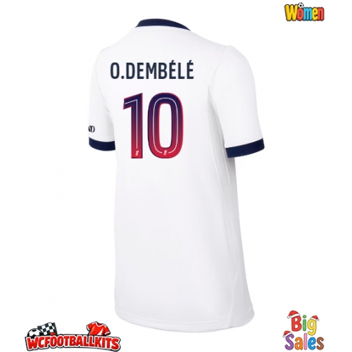 Paris Saint-Germain Ousmane Dembele #10 Replica Away Stadium Shirt for Women 2026-27 Short Sleeve